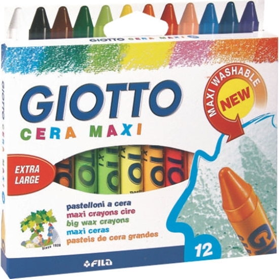 Слика на Боици, Восочни, Сет 1/12, Giotto, Cera Maxi, 291200