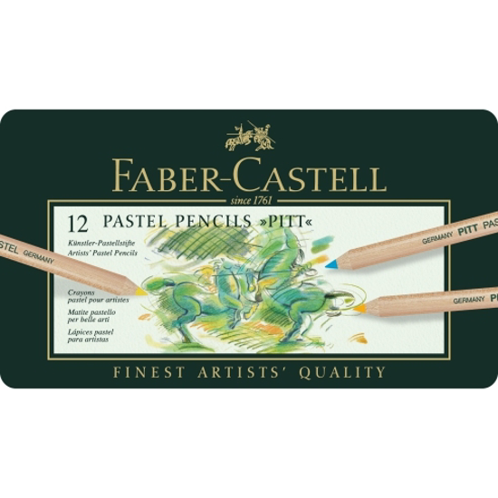Слика на Боици, Пастелни, Сет 1/12, Faber Castell, Pitt Pastele, 112112