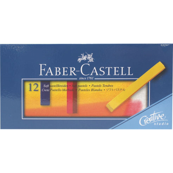 Слика на Боици, Пастелни, Долги, Сет 1/12, Faber Castell, Oil Pastels, 128312, 12659