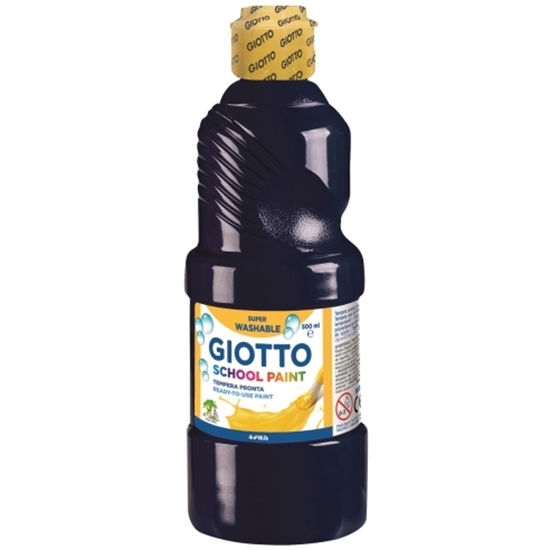 Слика на Боја, Темперна, 500мл, Giotto, School Paint, 535324, Црна