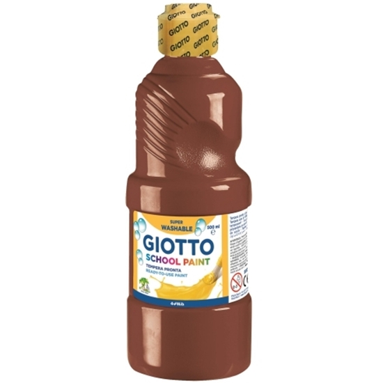 Слика на Боја, Темперна, 500мл, Giotto, School Paint, 535328, Кафеава