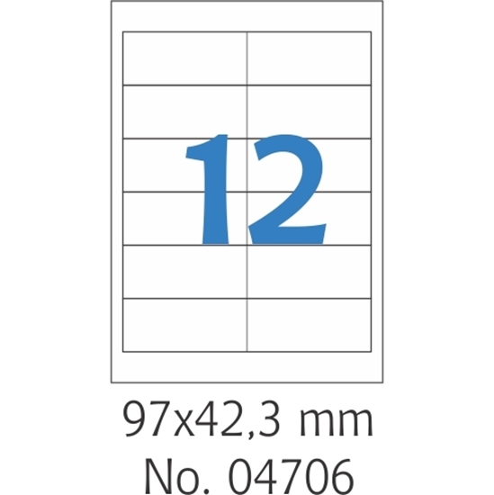 Слика на Етикети 04706 А4/100 97*42,4 Мулти 3