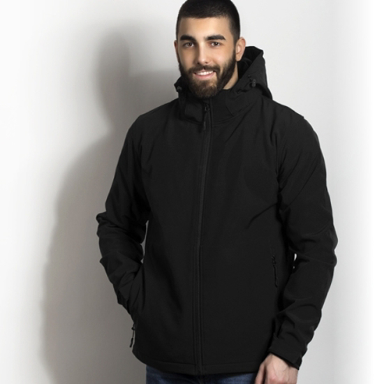 Слика на Јакна, Машка со Качулка, Xxl, Publik, Protect Men, 57.025.10, Црна