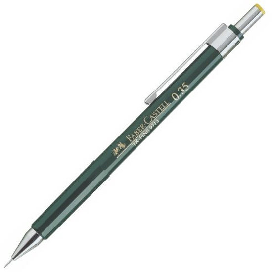 Слика на Патент Молив, 0.35мм, Faber Castell, TK-Fine 9713, 136300, Зелена