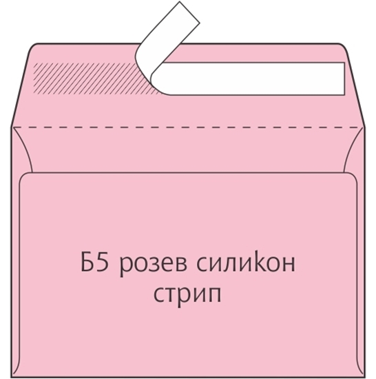 Слика на Плик Б5-Сгр/Латекс Розе 175*250