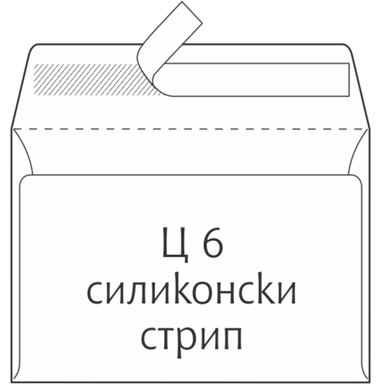 Слика на Плик , Ц6, 114*162, Dogan, 116820, Бела