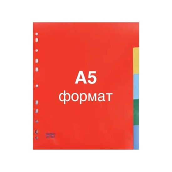 Слика на Разделник, 1-12 бројки, А5, пвц, Noki