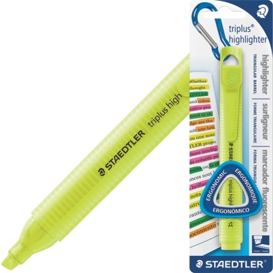 Слика на Текст Маркер, 1/1, Блистер, Staedtler, Triplus®, 3654-1 Bk, Жолта