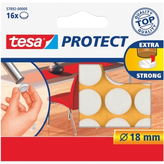 Слика на Филц, Сет 1/16, Ф18мм, Tesa, Protect, 57892-00000-01, Бела