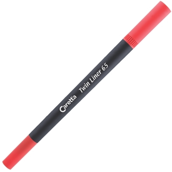 Слика на Фломастер Двостран "Twin Liner 65-02" 0.4Mm I 1Mm Црвен