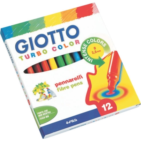 Слика на Фломастери, Сет 1/12, Giotto, Turbo Color, 416000