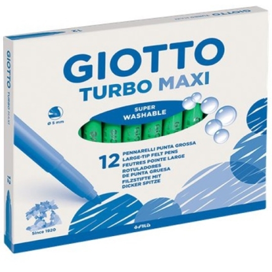 Слика на Фломастер, 1/1, Giotto, Turbo Maxi, 0456018, Светло Зелена