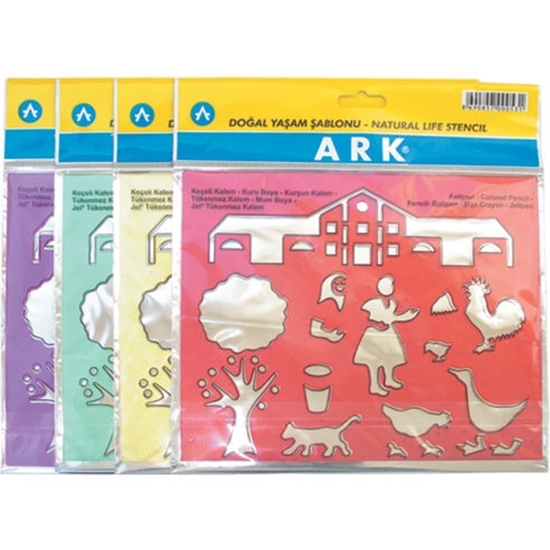 Слика на Шаблон За Цртање Разни Форми, пвц, Ark, 053