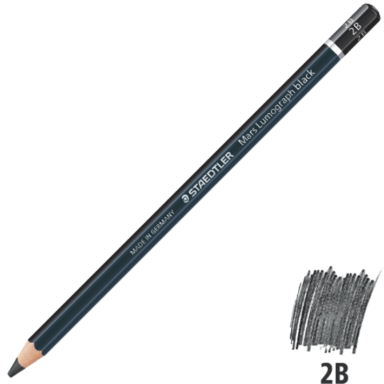 Слика на Молив, Уметнички, 2Б, Staedtler, Mars® Lumograph®, 100B-2B