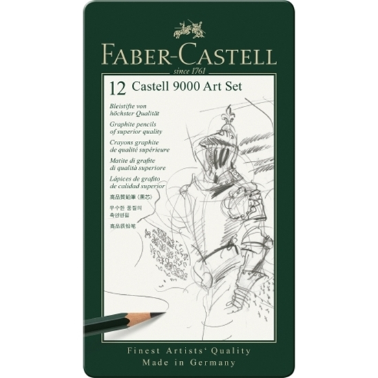Слика на Моливи, За Цртање, Сет 1/12, Faber Castell, Art Set 9000, 119065