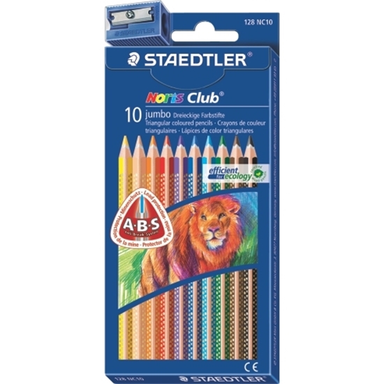 Слика на Бои дрвени, Сет 10/1, Џамбо, Staedtler, Noris® jumbo, 128 NC10