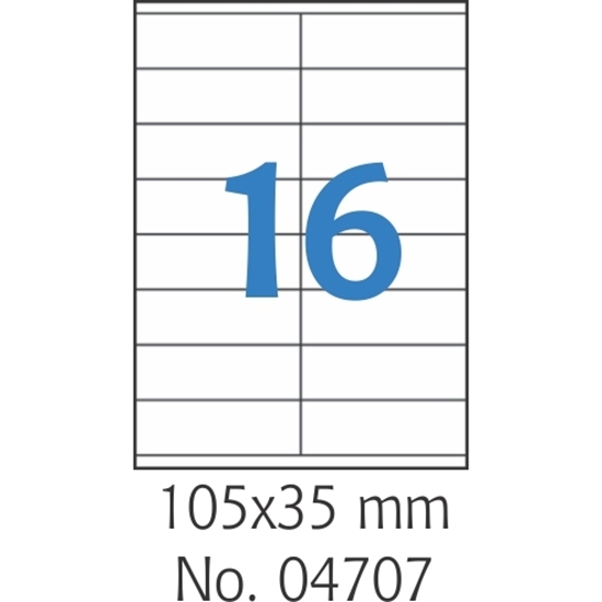 Слика на Етикети 04707 А4/100 105*35 Мулти 3