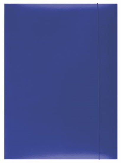 Слика на Папка со ластик, Картонска лакирана, А4, 300 гр., PBS, 21191131-01, Сина