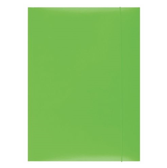 Слика на Папка со ластик, Картонска лакирана, А4, 300 гр., PBS, 21191131-02, Зелена