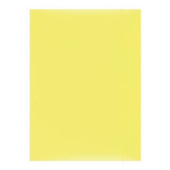 Слика на Папка со ластик, Картонска лакирана, А4, 300 гр., PBS, 21191131-06, Жолта