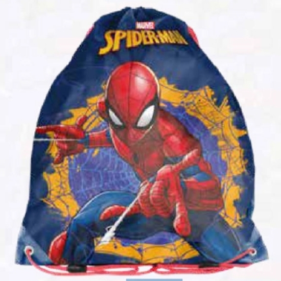 Слика на Торба со врвки, Paso, Spiderman, SPU-712, 34*38*цм, Сина