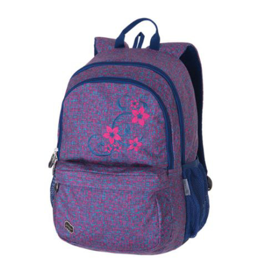 Слика на Ранец, 3 патента, Pulse, Spin Pink Flower, 121199, 30*48*25цм, Розева