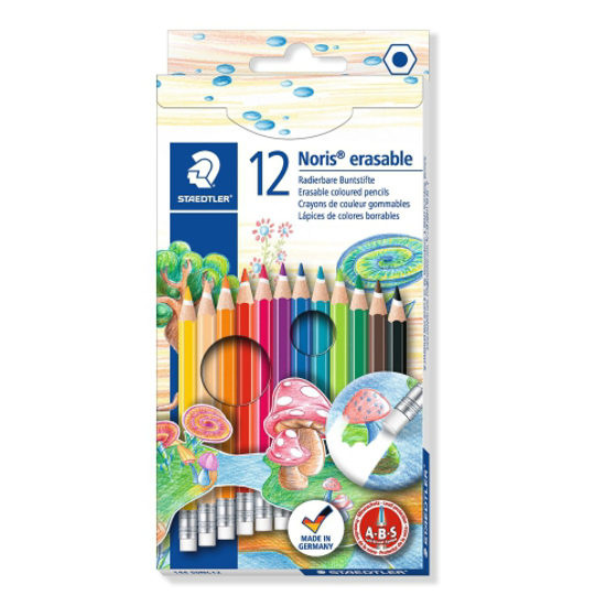 Слика на Бои дрвени, Со Гума, Сет 12/1, Staedtler, Noris®, 144 50NC12