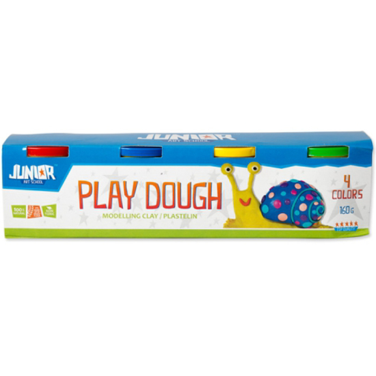 Слика на Пластелин, 160гр, 4 Бои, Statovac, Junior, Play Dough, 130760