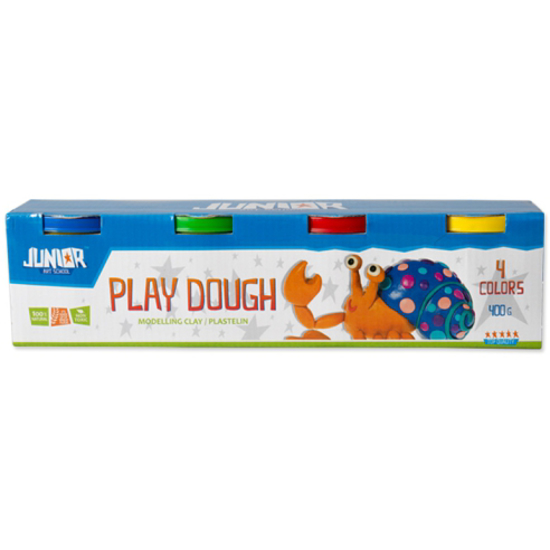 Слика на Пластелин, 400гр, 4 Бои, Statovac, Junior, Play Dough, 130770