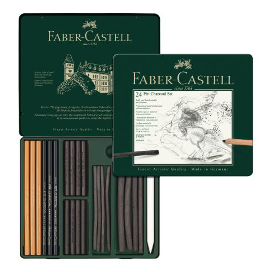 Слика на Сет За Цртање, Сет 1/24, Faber Castell, Pitt Charcoal Set, 112978