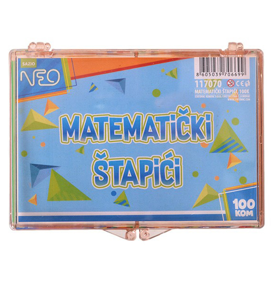 Слика на Математички стапчиња, PVC, 100 парчиња, Statovac, 117070