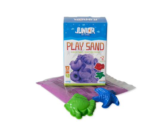 Слика на Песок, Кинетички, Со 2 калапи, 400 гр, Statovac, Play sand, 130741, Виолетова