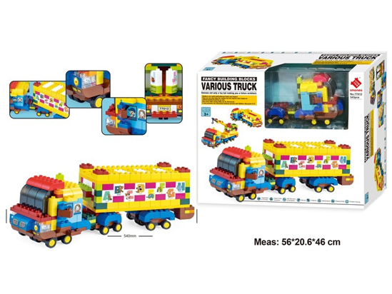 Слика на Коцки, Камион, 343 парчиња, 3y+, Statovac, Blocks, 876054, 56*46*20,6цм