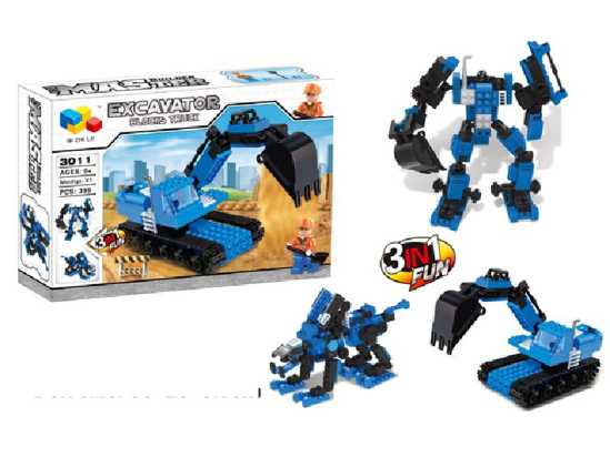 Слика на Коцки, Камион што се трансформира, 399 парчиња, Statovac, Blocks, 876088, Сина