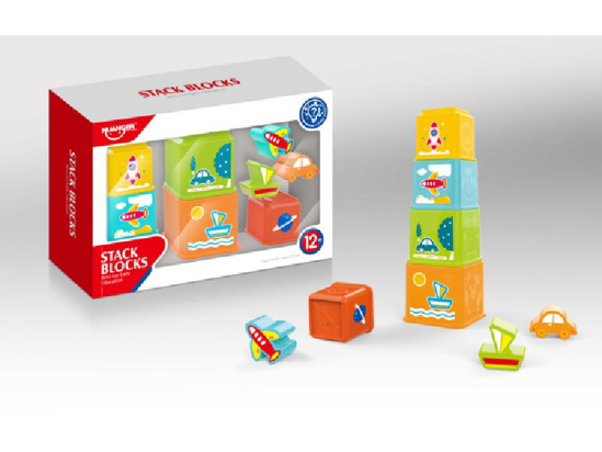 Слика на Играчка, Коцки за сложување, 18м+, Statovac, Little world, 888023