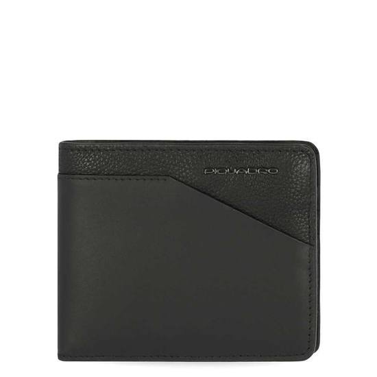 Слика на Паричник, Машки, Кожен, RFID заштита, Piquadro, PU3891S116R/N, 11*9*1,5цм, Црна