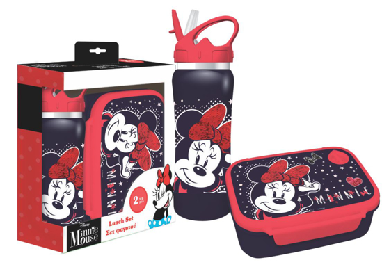Слика на Кутија за ужинка и шише за вода, Minnie Mouse, Must, Lunch Set, 000563075