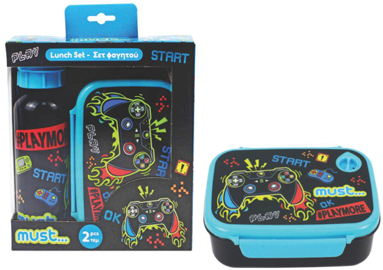 Слика на Кутија за ужинка и шише за вода, Play More, Must, Lunch Set, 000584553