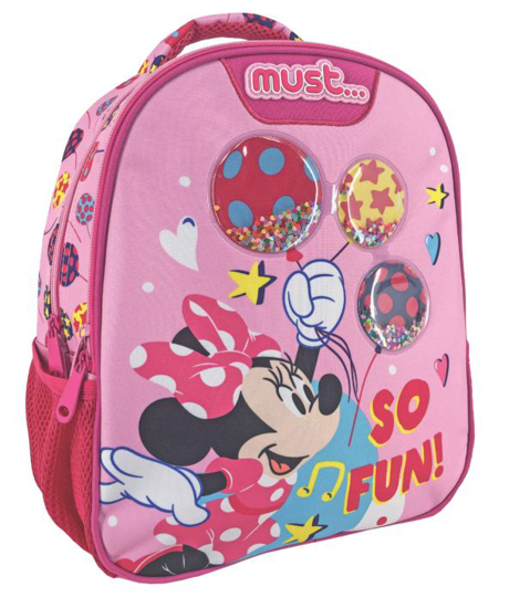 Слика на Ранец, 2 патенти, Must, Minnie Mouse, 000562949, 27*31*10цм, Розева