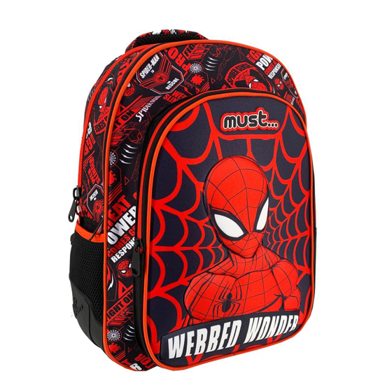 Слика на Ранец, 3 патенти, 3D, Webbed wonder, Must, Spiderman , 000500990, 32*43*18цм