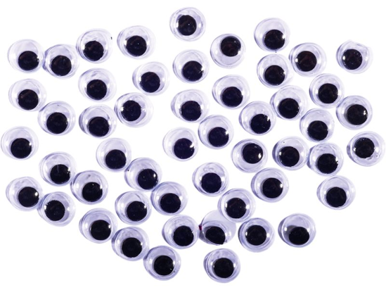 Слика на Декорации, Очи, 10мм, 1/50, Junior, Crafty eyes, 137081