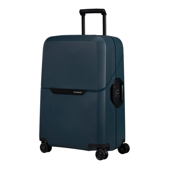 Слика на Куфер, 4 Тркала, Тврда, Samsonite, Magnum Eco, 139848/1549, 55*81*35цм, Сина