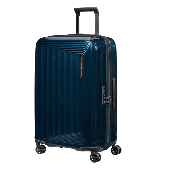 Слика на Куфер, 4 Тркала, Тврда, Samsonite, Nuon Spinner, 134403/9015, 53*81*31/34цм,Сина