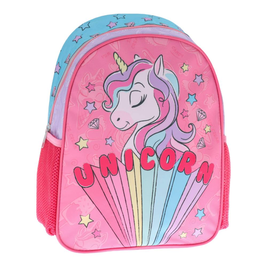 Слика на Ранец, Предучилишен, Rainbow unicorn, 1 Патент, Sazio, Limo, 100614, 30*35*12цм