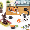 Слика на Глина, Полимерна, Сет 4*42гр, F&P Pets, Staedtler, Fimo Kids, 8034 02 LZ