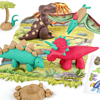 Слика на Глина, Полимерна, Сет 4*42гр, F&P Dino, Staedtler, Fimo Kids, 8034 07 LY