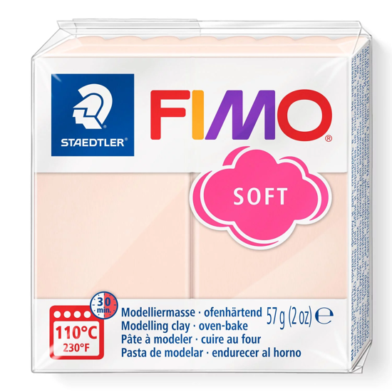 Слика на Глина, Полимерна, 57гр., Staedtler, Fimo Soft, 8020-43, Кремава