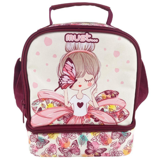 Слика на Торба за ужинка, 2 Патенти, Butterfly girl, Must, Yummy, 000585119, 20*24*12цм