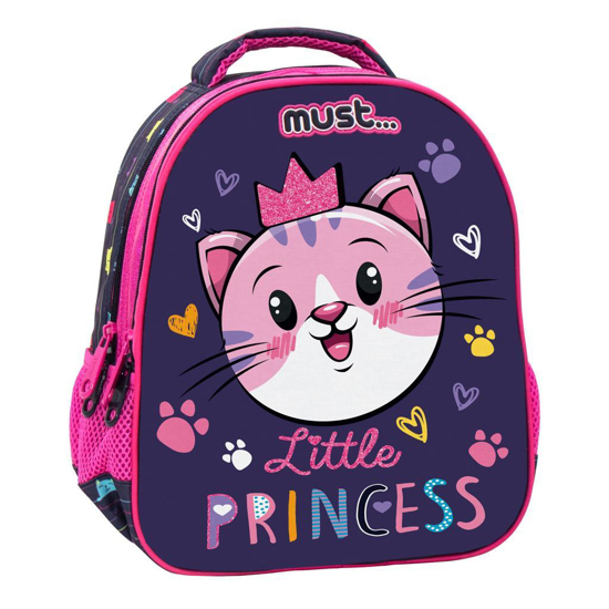 Слика на Ранец, 2 Патенти, Предучилишен, Must, Little Princess cat, 000585020, 27*31*10цм