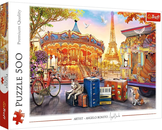 Слика на Сложувалка, Holidays in Paris, 500 парчиња, 39,6*26,6, 3y+, Trefl, Premium,37426